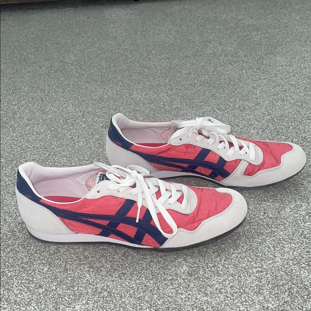 Onitsuka Tiger Pink and Navy Sneakers